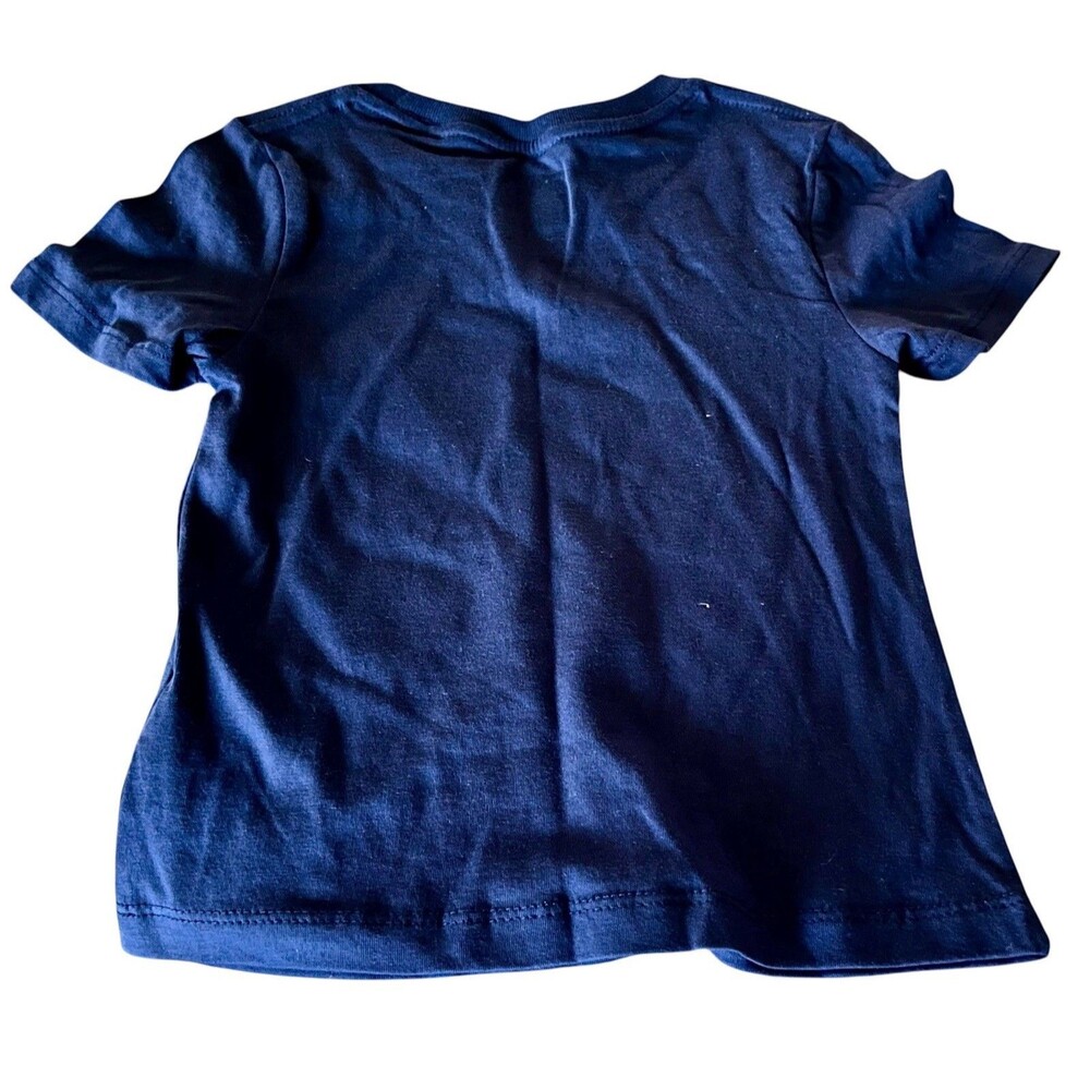 MLB Tampa Bay Rays Girls Navy Blue T Shirt Size XS 4/5 NWT - Picture 2 of 3